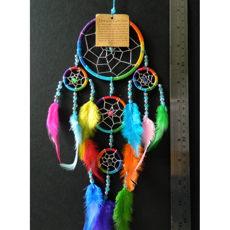 DREAM CATCHER FOR BOYS AND GIRLS RAINBOW DREAMCATCHER BEDROOM DECORATION