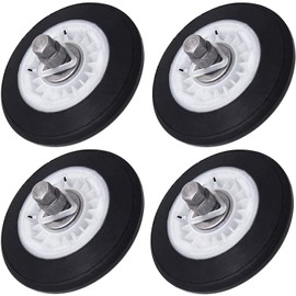 BlueStars Ultra Durable 4581EL2002C Dryer Drum Roller Assembly - Exact Fit for LG Kenmore Dryers - Replaces AP5688895 4581EL2002A 4581EL2002B 4581EL2002D PS8260240 - PACK OF 4