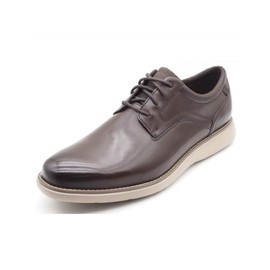 Rockport Men's Garett Plain Toe Oxford, Dark Brown, 11