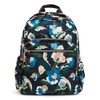 Vera Bradley Women's Performance Twill Campus Backpack, Immersed Blooms, One