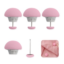 RYHHH 4 PCS Mushroom Duvet Clips, Duvet Clips To Keep Duvet In Place,Non-Slip Duvet Cover Clips,Duvet Snap Fasteners,To Keep Duvet In Place,For Blanket Bed Sheet, Bedding Accessories (Pink)