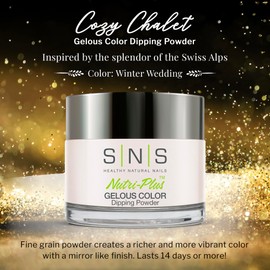 SNS Nail Dip Powder, Gelous Color Dipping Powder - Winter Wedding (White, Natural/Nudes, Pastel, Cream) - Long-Lasting Dip Nail Color Lasts 14 Days – Low-Odor & No UV Lamp Required - 1 oz