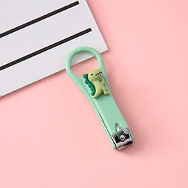 Green Dinosaurs Cartoon Nail Cutters, Nail Clippers Set Nail Trimmer Fingernail Clippers, Stainless Steel Nail Clippers for Women and Men, Fingernail and Toenail Clippers, Nail Tools