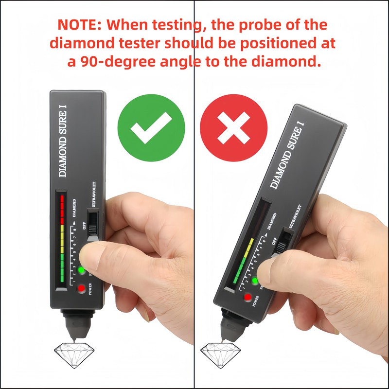 Electric Diamond Tester Pen, Professional High Precision Diamond Gemstone Tester,