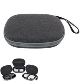 CERFFOOL Universal Storage Bag for Insta360 Flow 2 Pro/Flow Pro Gimbal Stabilizer Hard Case for DJI Osmo Mobile 6 SE/Om 5 4 Shockproof Handbags Suitcase Gray Storage Bag, gray, Storage bag