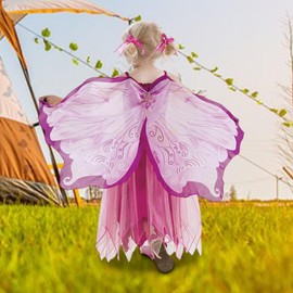 Perfeclan Kids Butterfly Wing Princess Wing Decorative Wing for Children's Day Holiday, Pink