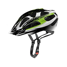 uvex supersonic - Lightweight All-Round Helmet for Men and Women - Individual Size Adjustment - Washable Interior - Black Green - 52-57 cm