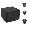 Fire Pit Cover Square for Fire Pit 28-32 Inch,Waterproof Outdoor