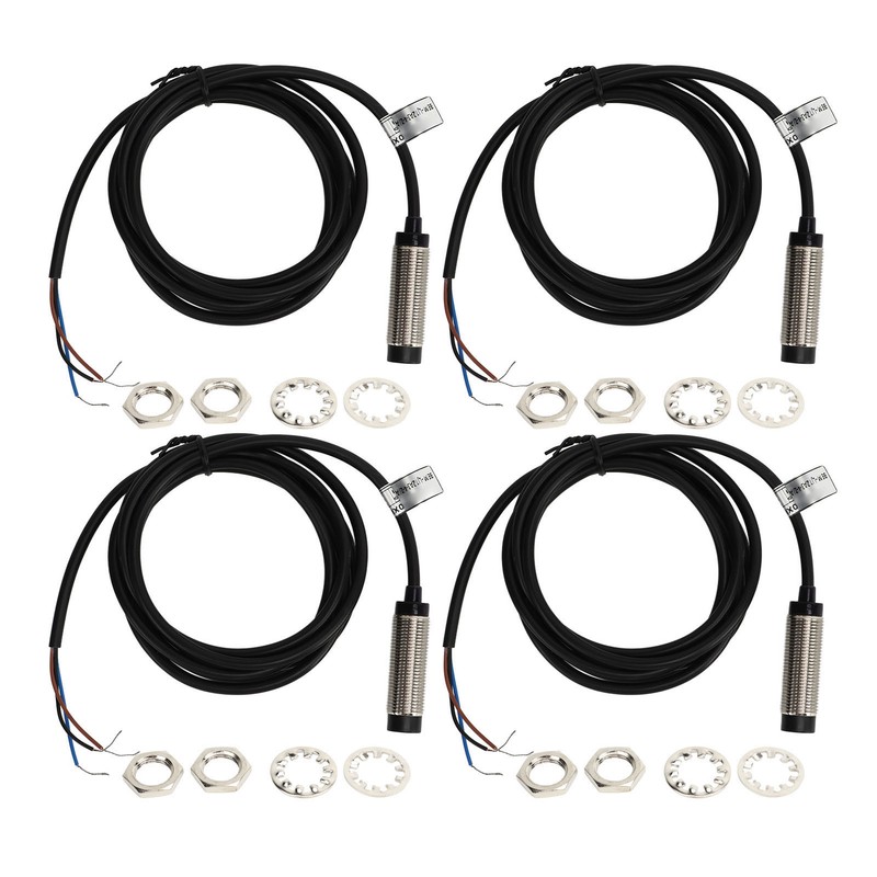 4 Sets Proximity Sensor 3 Wire NPN NC Contact Inductive