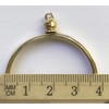 BeadExplosion Coin Holder Bezel 38mm 1 1/2" Gold Plated Pk/4