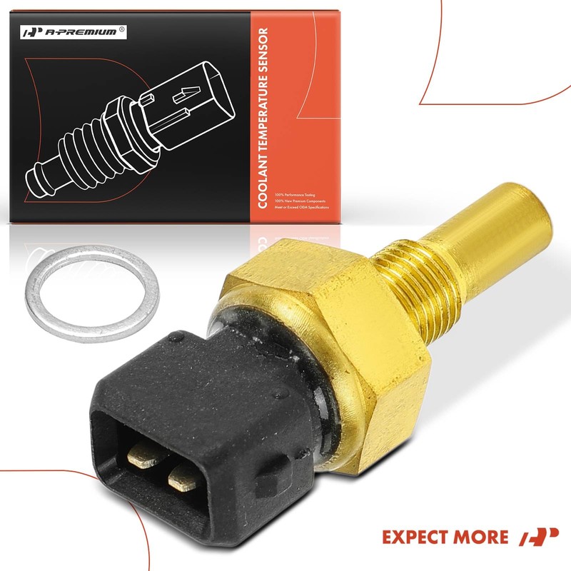 A-Premium Engine Coolant Temperature Sensor [2 Pins] Compatible with Volkswagen