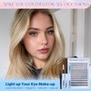 Pawotence Lash Clusters Kit Wispy Lash Extension Kit Natural 180pcs