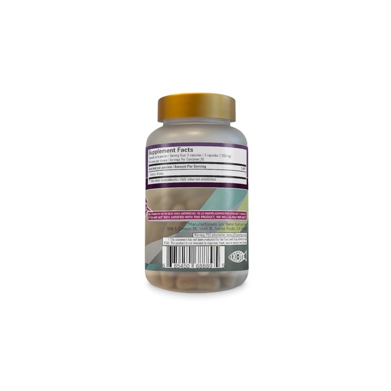 Premium Arnica Capsules by Betel - 1200 mg per Serving