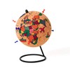 Gift Republic Cork Color Globe with Pins, 14 x 14