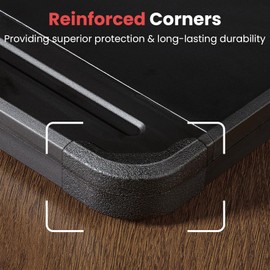 Sooez Reinforced Clipboard with Storage, Inner Plastic Folder Attached, Heavy Duty Clip Boards 8.5x11 with Pen Holder, High Capacity Nursing Clipboards for Teacher Office Home, Letter / A4 Size