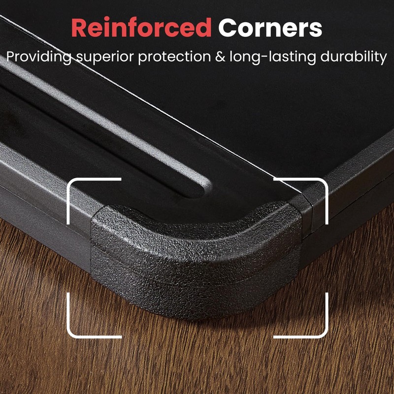 Sooez Reinforced Clipboard with Storage, Inner Plastic Folder Attached, Heavy