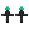 AUNMAS Fan Misting Nozzle, 2Pcs External Thread Agricultural Sprayer Fan