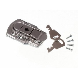 Verriegelungsriegel CP mit 2 Schlüsseln 72 mm x 45 mm, verchromt, 2 Stück