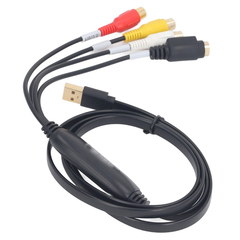 Video Capture Card USB to RCA S Video Converter Adapter