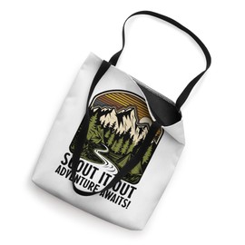 Scout It Out Adventure Awaits Camping Scouting Scouts Tote Bag