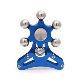 Metal Ferris Wheel Fidget Spinner Toy: Kinetic Desk Toy, EDC Gadgets for School, Office, Christmas, ADHD Relief, Stress Relief Gift for Kids, Teens, Adults (Blue)