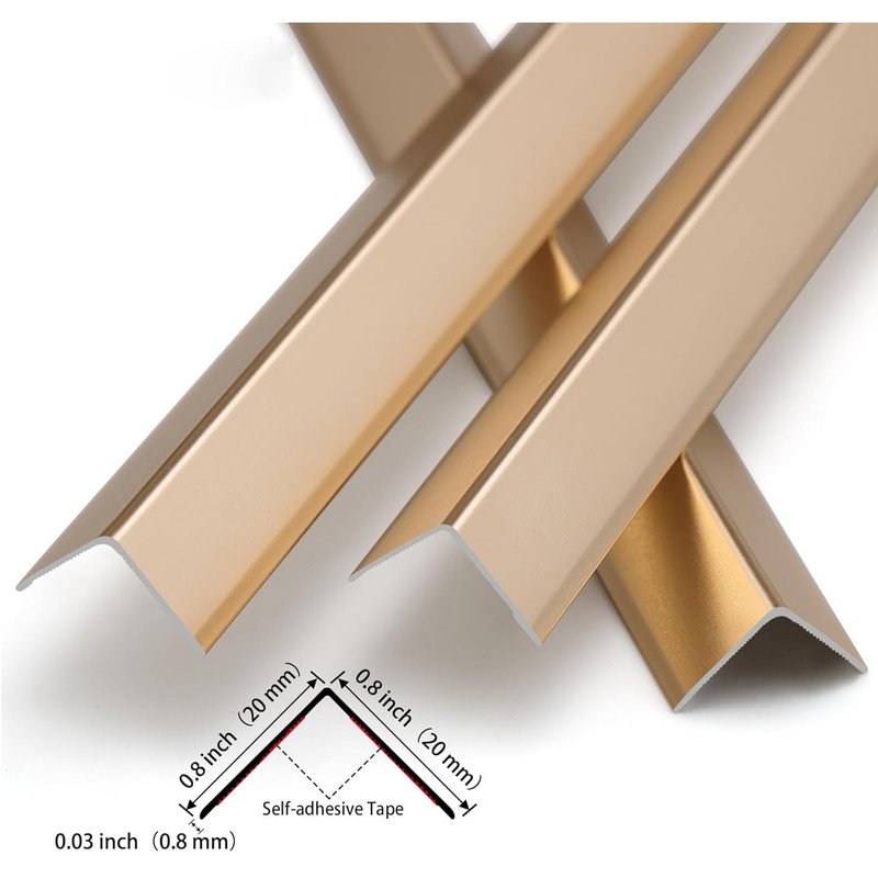 Gaahing Aluminum L Molding Corner Guards, Peel and Stick Trim