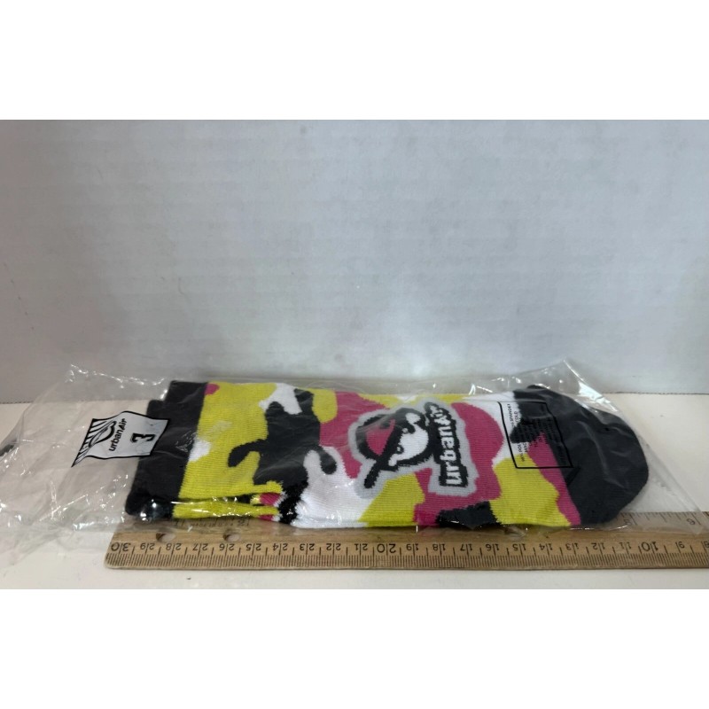 Urban Air Non-Slip Bottom Grip Trampoline Jump Socks Size 3,