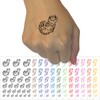 Cute Baby Leopard Gecko Lizard with Spots Temporary Tattoo Water