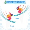 Skiing Party Cupcake Toppers 48Pcs Winter Skiing Party Decorations Skiing