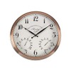 Outside In Henley Wall Clock & Thermometer 12"