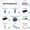 Rod Tip Repair Kit,Full Size Tip Eyelets with Epoxy Resin