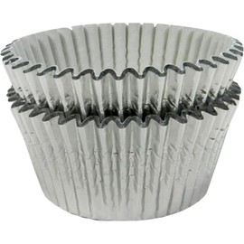 Regency Wraps Foil Baking Cups, 96 Standard Silver Laminated Greaseproof, Non-Stick Attractive Wrappers for Easy Removal of Cupcakes, Muffins and More