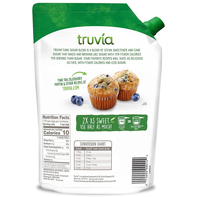 Truvia Sweetener Baking Blend, Now Called "Cane Sugar Blend" 2
