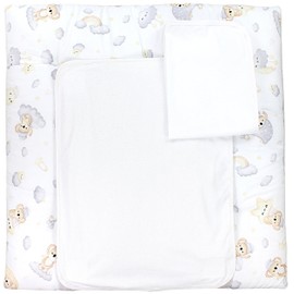 TupTam Changing Mat with 2 Waterproof Terry Cloth Covers - Soft Padded & Skin Friendly MAR02579 Sleeping Koala Grey/Beige Size: 65 x 75 cm