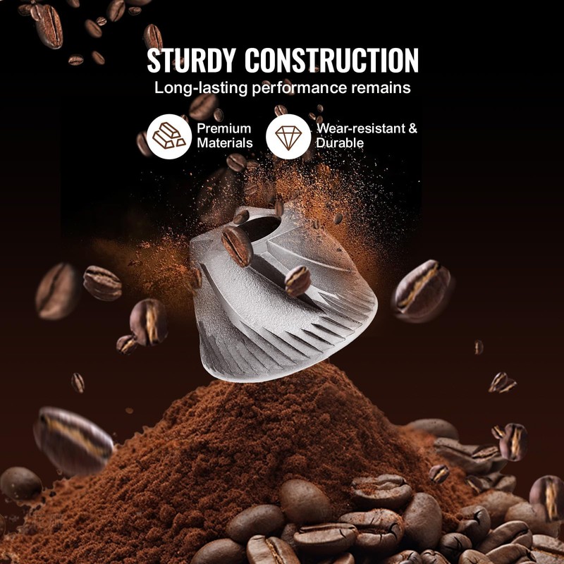 VEVOR Coffee Maker with Grinder, 10 Cup Coffee Machine, Grind