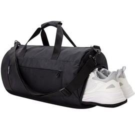 Gym Bag for Men & Women with Shoe & Wet Compartment, Travel Duffle Bag for Sports, Fitness & Workout, 19 x 10 x 10″ (Small)
