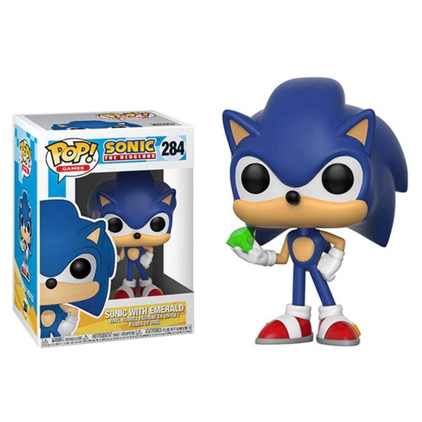 Funko POP! Games Sonic the Hedgehog Sonic With Emerald - Sonic the Hedgehog - Collectable Vinyl Figure - Gift Idea - Official Merchandise - Toys for Kids & Adults - Video Games Fans