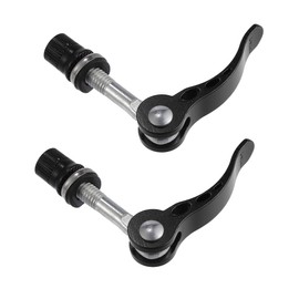 X AUTOHAUX Bicycle Seatpost Quick Release Pin Seatpost Skewer Bolt 6mm Aluminum Alloy 2pcs Black 8mm