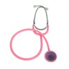 Flat Head Stethoscope Pink with Aluminium Light Purple