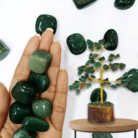 Wonder Care Green Jade Crystal Tree For Home Decorations Crystals And Healing Stones, Room Decor Gifts, Gem Tree, Christmas Stands Real 60 Beads