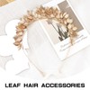 ZJIVQO Leaf Headband,Gold Leaves Headband,Fashionable Gold Leaf Headband,Roman Leaf Crown