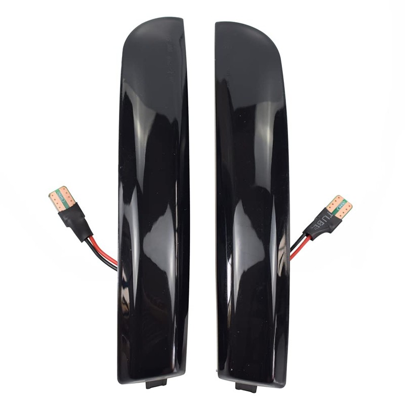 dunxunn Smoked Lens LED Side Mirror Turn Signal Light Sequential