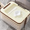 Ahathyw 4 Layers Dumplings Storage with Dumpling Maker & Spoon