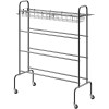 4-Layers Rolling Basketball Shooting Training Stand Sports Equipment Storage Organizer