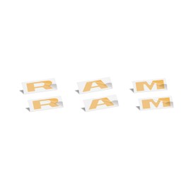Reflective Concepts 2019-2026 RAM Door Emblem Overlay Decal Stickers - (Color: Reflective Gold)