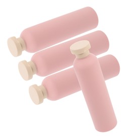 TOVINANNA 4pcs Refillable Travel Shampoo Bottles Empty Squeeze Containers with Flip Cap Lightweight and Leakproof Toiletry Bottles for Lotion for Business and Leisure Travel
