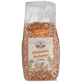 Bauckhof Oat Pops with Honey Gluten Free Pack of 4 (4 x 150 g) - Organic
