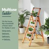 WOA WOA 4 Step Ladder, Ladders for Home, Anti-Slip Pedals,