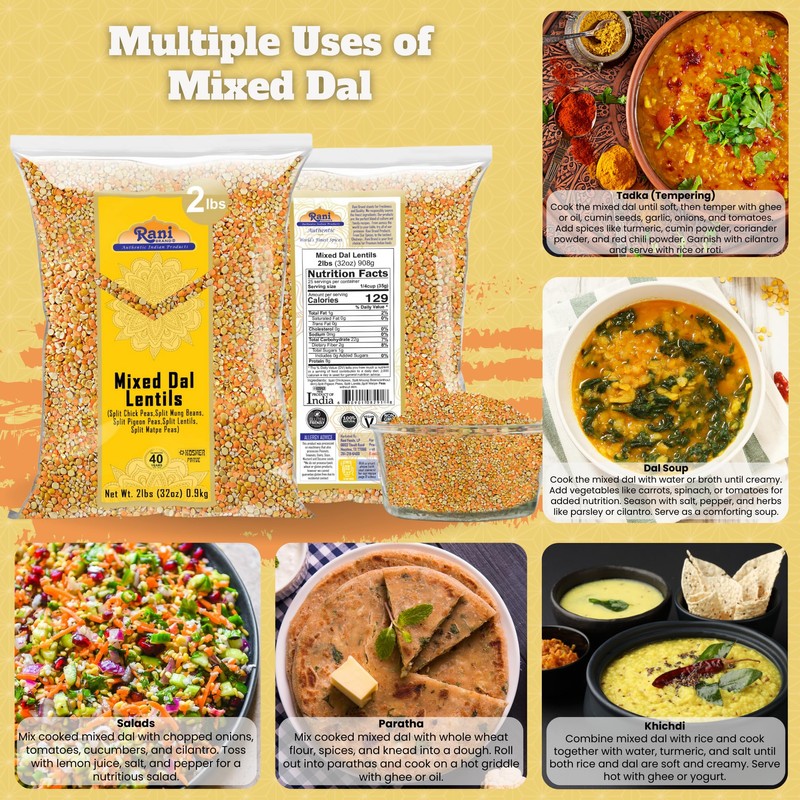 Rani Mixed Dal (Chana Dal, Moong Dal, Toor Dal, Masoor