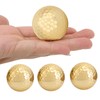 SALUTUYA 4 Piece Golden Golf Ball